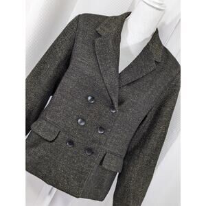 NWOT! COLDWATER CREEK! LUXE BLACK, TAUPE MICRO-CHECKED SOFT FINISH JACKET!SZ P14